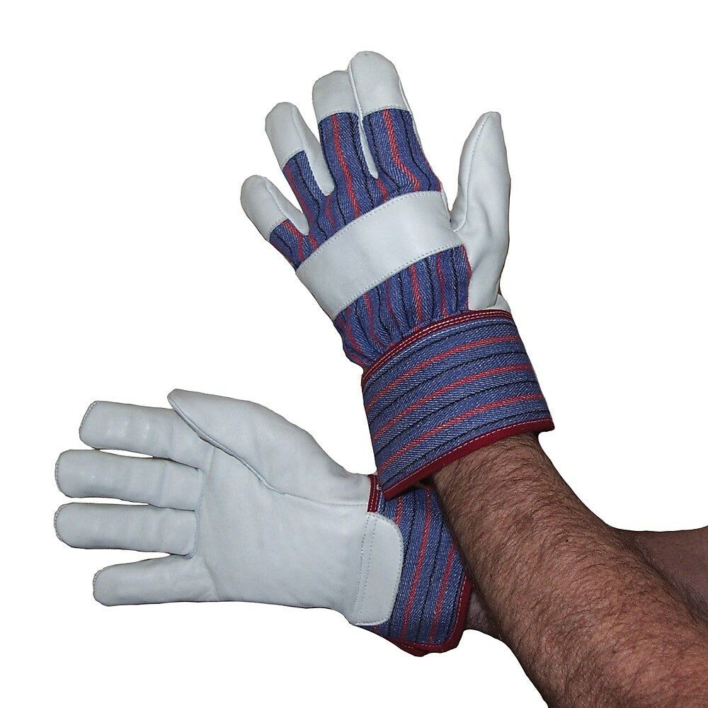IMPACTO Anti-Vibration Fitter's Style Glove with Leather Palm - Full Finger Style BGFITLEA Impacto