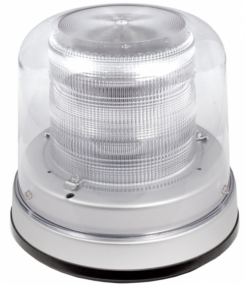 Amber &amp; Green High Profile Fleet + Beacon Permanent Mount - Dome: Clear, Lens: C 22610 SWS