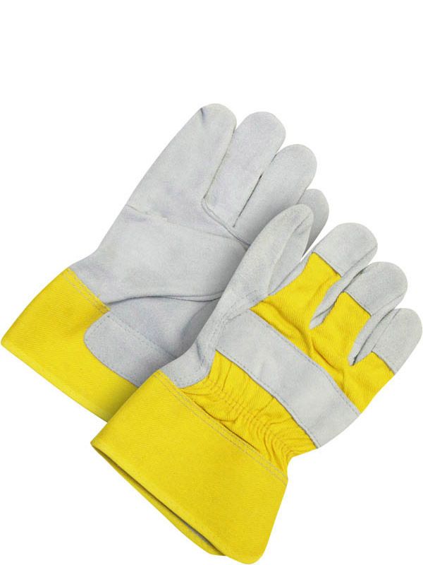 Fitter Glove Split Cowhide Yellow | Pack of 12 30-1-1008Y Bob Dale Gloves