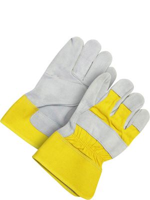 Fitter Glove Split Cowhide Yellow | Pack of 12 30-1-1008Y Bob Dale Gloves