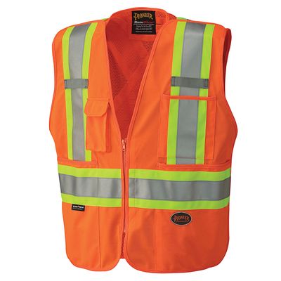 Hi-Vis Tear-Away Mesh Back Safety Vest - CSA, Class 2 - 6935