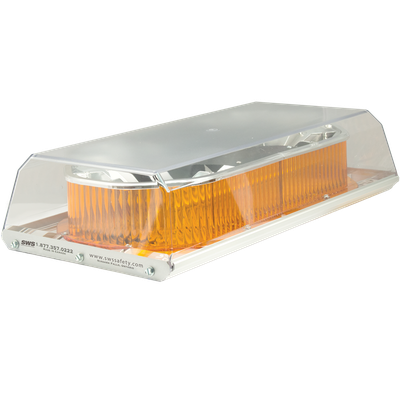 Amber 16" Low Profile Fleet Plus LED Minibar - 12-24Vdc - Vacuum Mount 16310V SWS