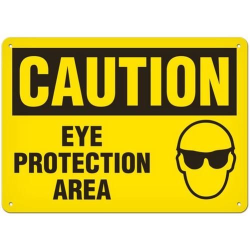 OSHA Safety Sign | Caution Eye Protection Area  | INCOM SS2015 INCOM