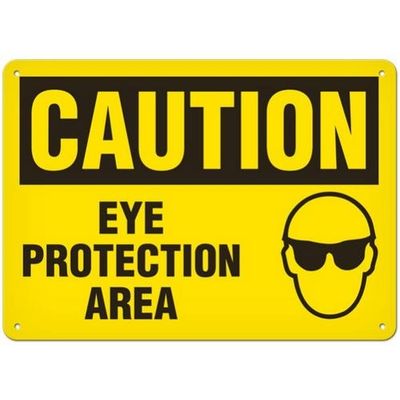 OSHA Safety Sign | Caution Eye Protection Area  | INCOM SS2015 INCOM