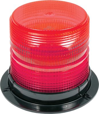 Red Medium Profile Fleet LED Beacon Permanent Mount - Lens: Red 27005 SWS