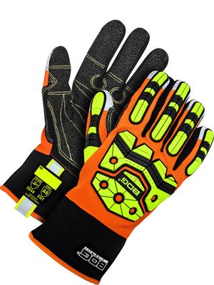 Impact Mechanics Glove Cut Resistant Palm Hi-Viz Orange | Cut Level A6 20-1-11940 Bob Dale Gloves