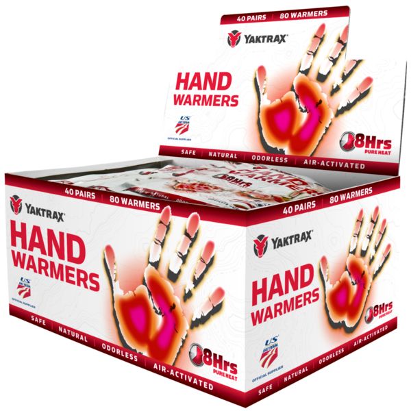 Hand Warmers - Box of 40 | Yaktrax YT21236   Safety Supplies Canada