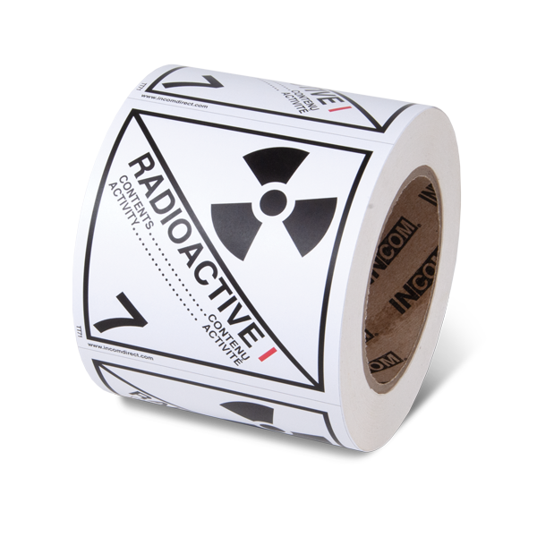 Class 7.1 TDG Label - Radioactive Materials Cat. 1 TT71 INCOM