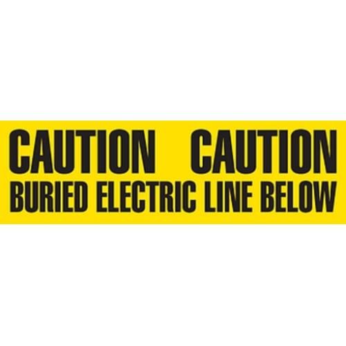 6" CAUTION BURIED ELECTRIC ... Utility Barrier Tape UT3608 INCOM