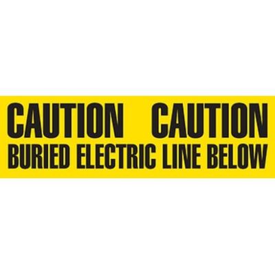 6" CAUTION BURIED ELECTRIC ... Utility Barrier Tape UT3608 INCOM