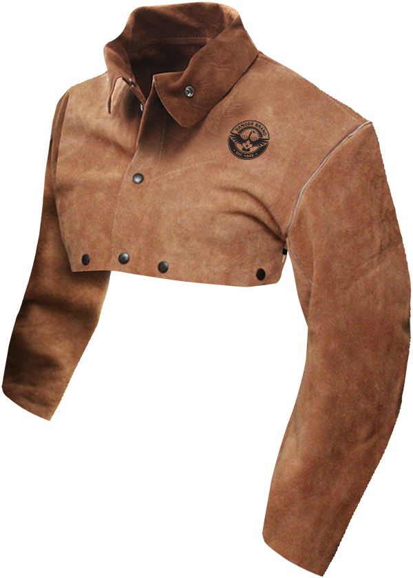 Welding Cape Sleeve Split Cowhide Brown (Sold per EACH) 60-1-202 Bob Dale Gloves