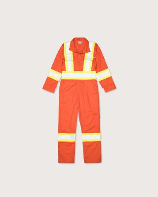 FR Hi Vis 88/12 Orange Coverall with 4" CSA Trim - 34R FR8005OH-34 Rasco FR