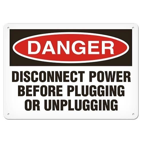 OSHA Safety Sign | Danger Disconn Power | INCOM SS1105 INCOM