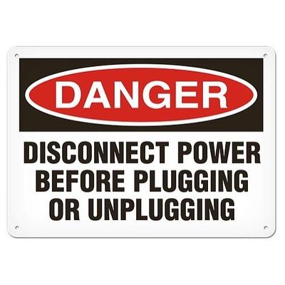 OSHA Safety Sign | Danger Disconn Power | INCOM SS1105 INCOM