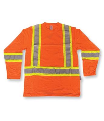 100% Polyester Traffic Safety Long Sleeve Shirt | Big K BK3500 Big K Clothing