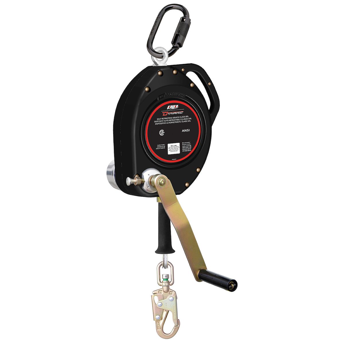 Dynamic Cable 3-Way Self-Retracting Lifeline with Retrieval CSA Class SRL-R - 50' (15m)