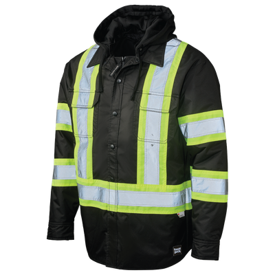 Quilt-Lined Hooded Safety Jac-Shirt SJ51 Tough Duck/Work King