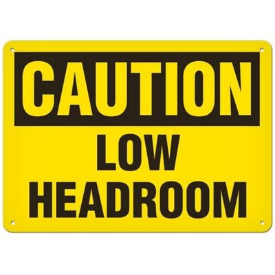 OSHA Safety Sign | Caution Low Headroom | INCOM SS2031 INCOM