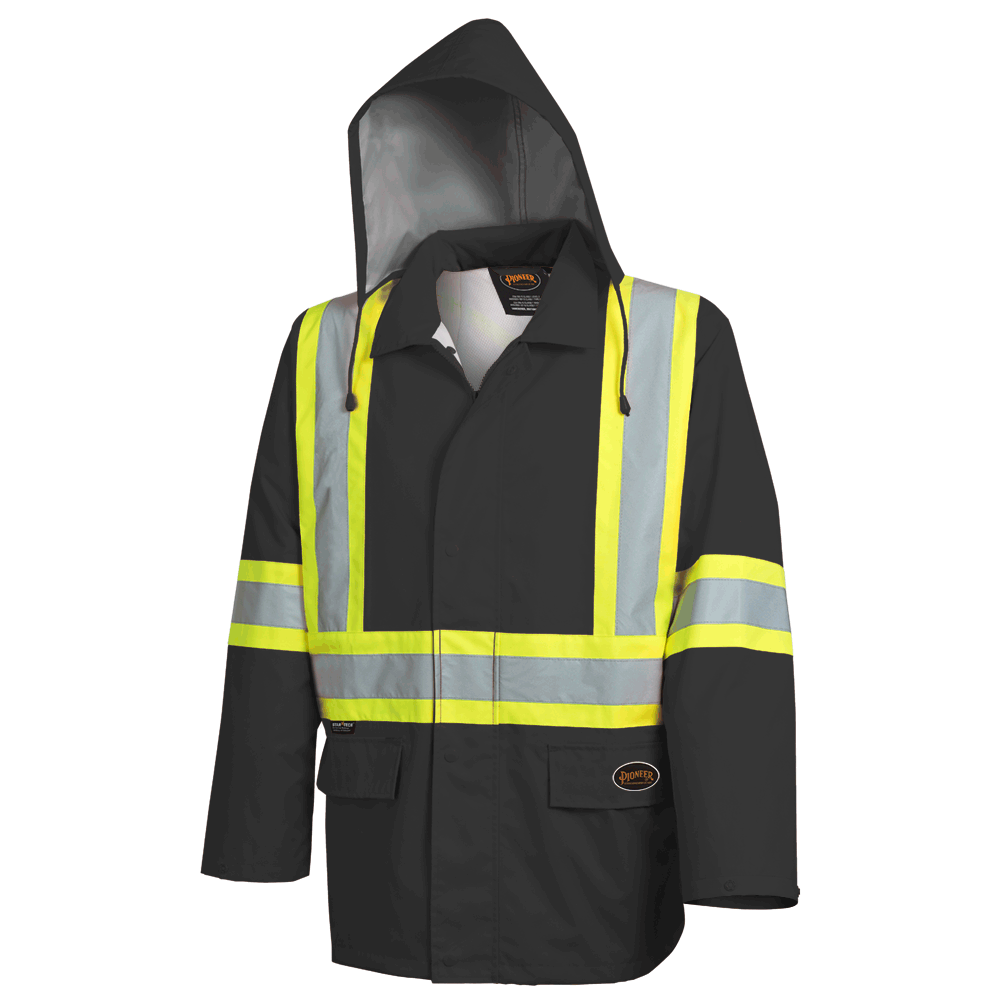 ?The Rock? 300D Oxord Polyester Jacket with PU coatifng | Pioneer 5628BK   Safety Supplies Canada