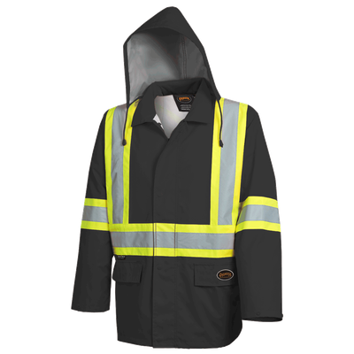 ?The Rock? 300D Oxord Polyester Jacket with PU coatifng | Pioneer 5628BK   Safety Supplies Canada