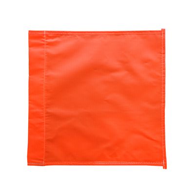 Heavy Duty Orange Vinyl Safety Flag - 13' x 13'