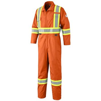 FR-Tech 7 oz Hi-Viz Safety Coveralls with Leg Zippers | Pioneer 7705/7705T Pioneer