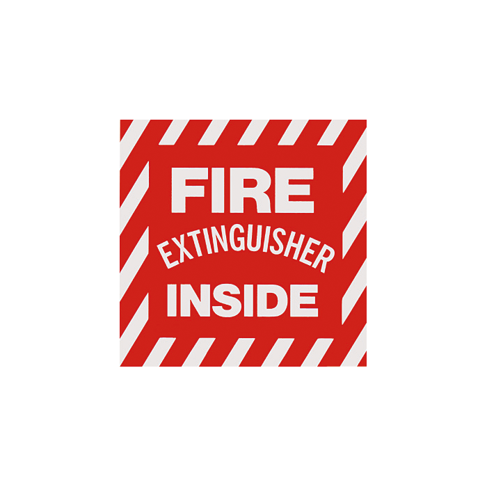Vinyl Self Adhesive Sign - ?Fire Extinguisher Inside"