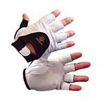 IMPACTO Anti-Impact Glove with Nylon and Pearl Leather Back - Half Finger Style | Sold by Each 412-…