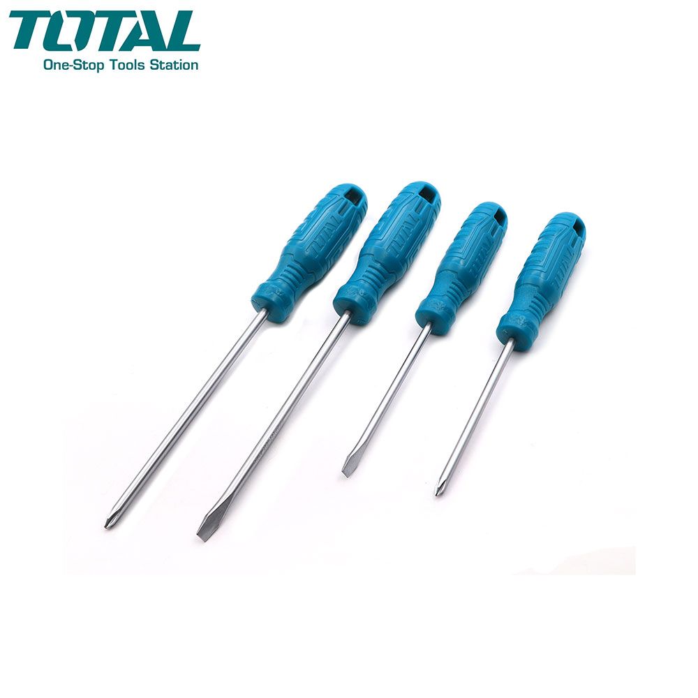 4 Pcs Screwdriver Set - 40Cr THTDC250401 Total Tools Canada