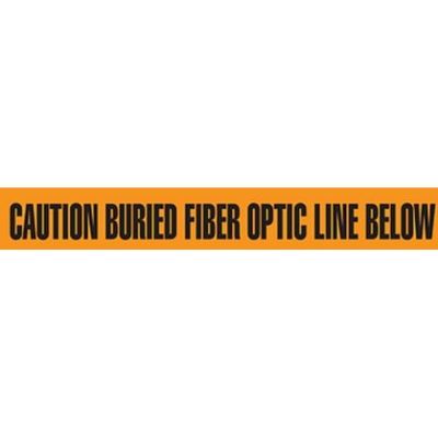 3" CAUTION BURIED FIBER OPTIC LINE BELOW Utility Barrier Tape UT3305 INCOM
