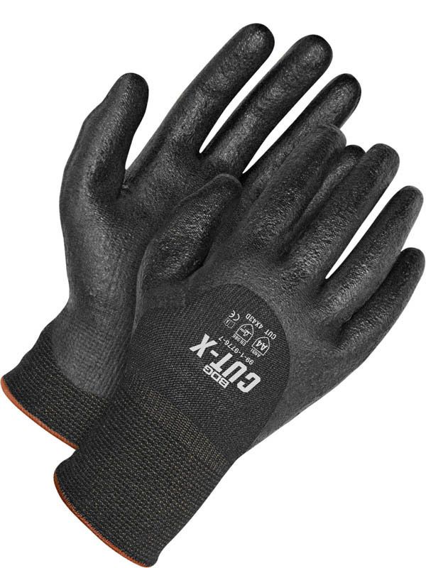 Black 13G Seamless Knit Kevlar Cut Resistant Black NBR Foam | Cut Level A4