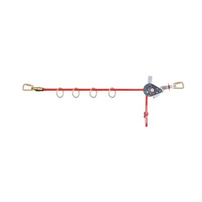 Dynamic Adjustable Horizontal Lifeline - Red - 60' FP3001 Dynamic