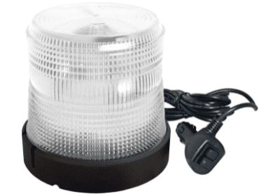 Amber Low Profile Select LED Beacon Magnetic Mount - Lens: Clear - Y Base 20746 SWS
