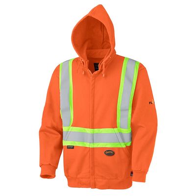 FR Zip-Style Heavyweight Safety Hoodie | Pioneer 338SF/337SF   Safety Supplies Canada