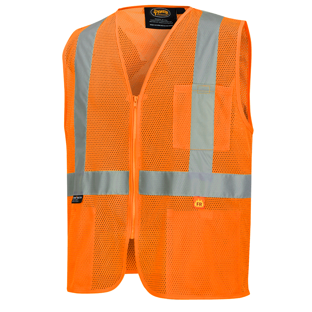 FR Hi-Viz Mesh Safety Vest with 2" Tape | Pioneer 6943/6944 Pioneer