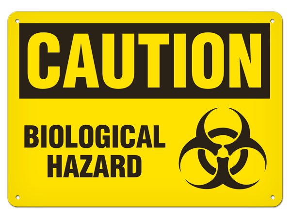 OSHA Safety Sign | Caution Biological  | INCOM SS2012 INCOM