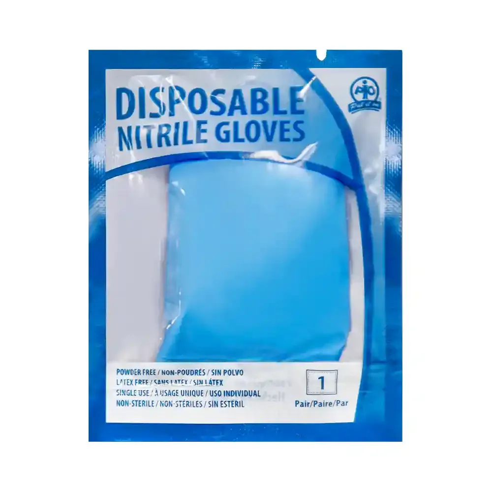 Disposable Nitrile Gloves - Large - 1 Pair/Bag F3424501 WASIP