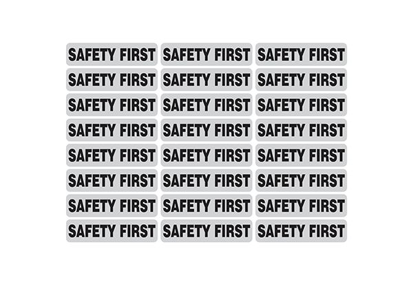 "Safety First" Reflective Strip - 1" X 4" 13HL-SAFETY FIRST Dentec Safety