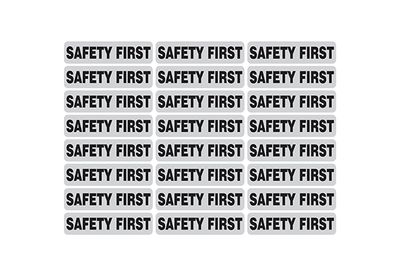 "Safety First" Reflective Strip - 1" X 4" 13HL-SAFETY FIRST Dentec Safety