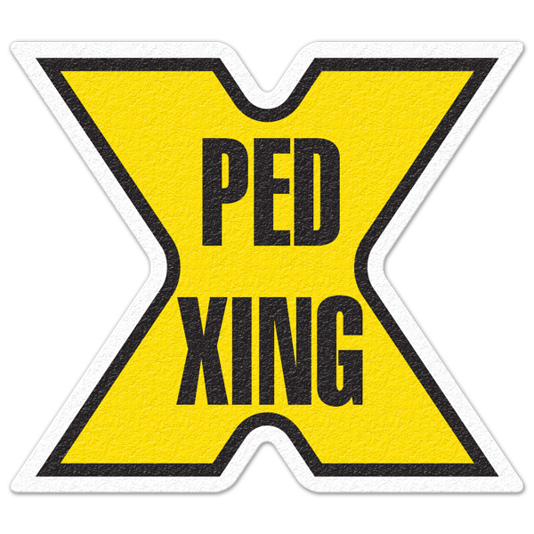 PED XING - Floor Sign FS1037V INCOM