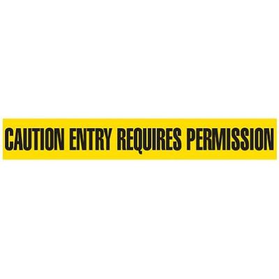 CAUTION ENTRY REQUIRES PERMISSION Dispenser Boxed Barricade Tape BT1033DB INCOM