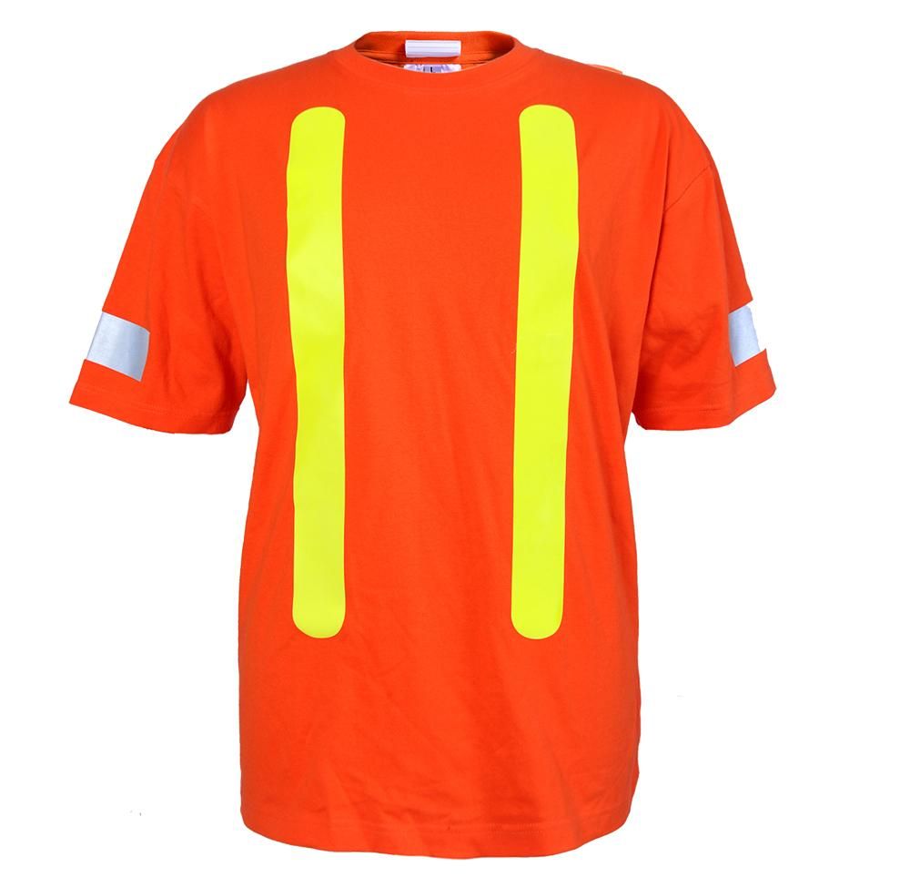 Viking Safety T-Shirt, Cotton-Silver Stripes on Sleeves 6002O Viking