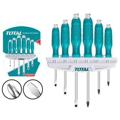 6Pcs Go-Through Screwdriver Set THGSS35061 Total Tools Canada