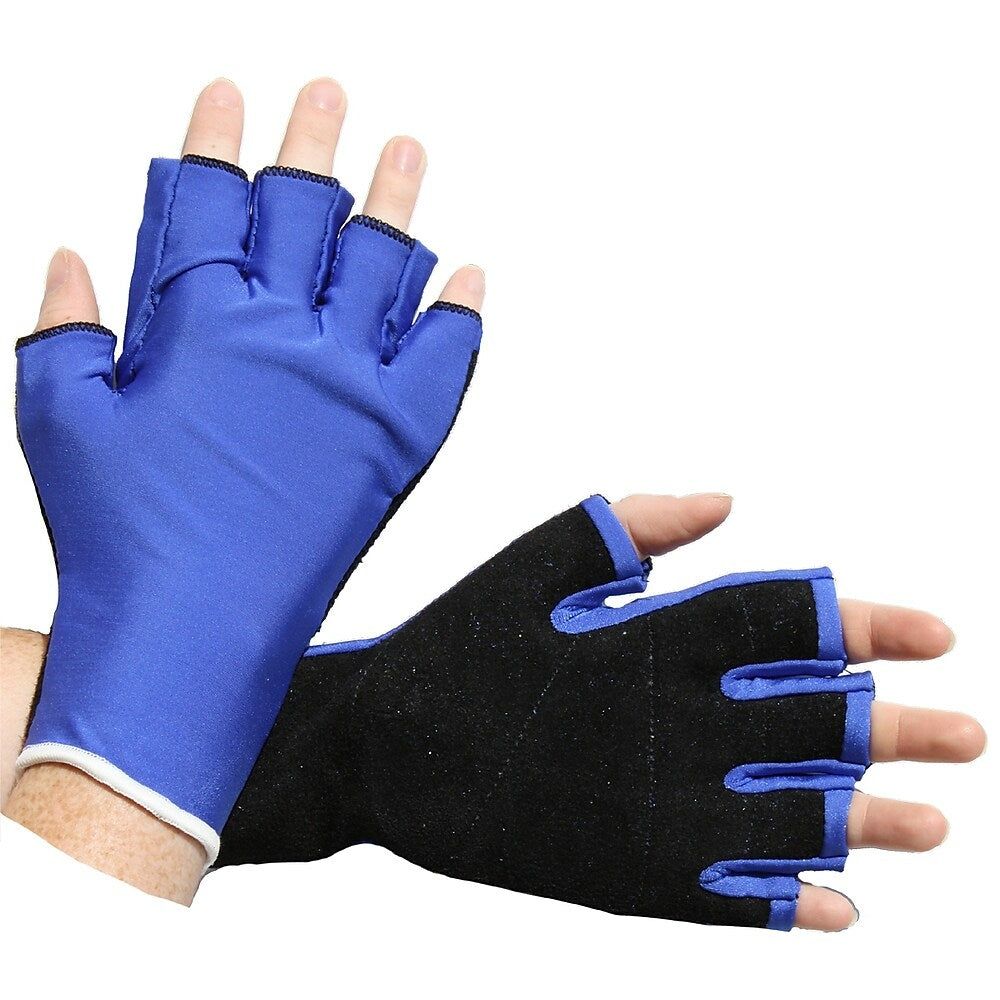 IMPACTO Anti-Impact Glove with Black Suede Cover - 3/4 Finger Style ER504NS Impacto