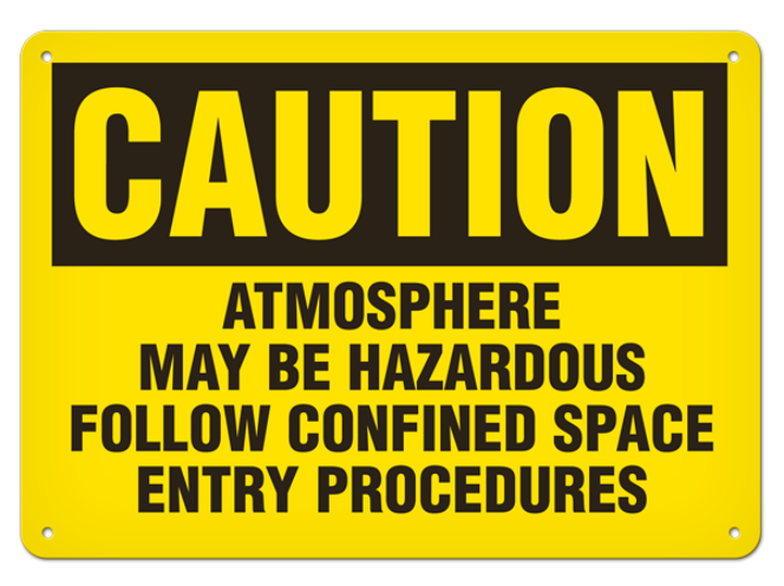 OSHA Safety Sign | Caution Atmosphere  | INCOM SS2044 INCOM