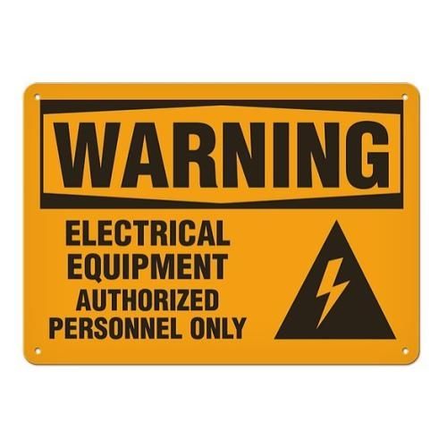 OSHA Safety Sign | Warning Elec Equip  | INCOM SS3039V, SS3039A, SS3039P, SC3039V, SC3039A, SC3039P…