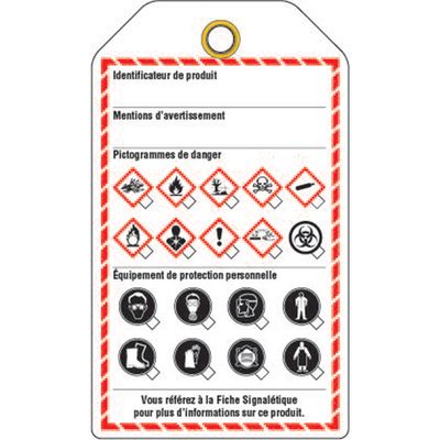 Workplace Tag - French - 3" x 6" - 25/pkg
