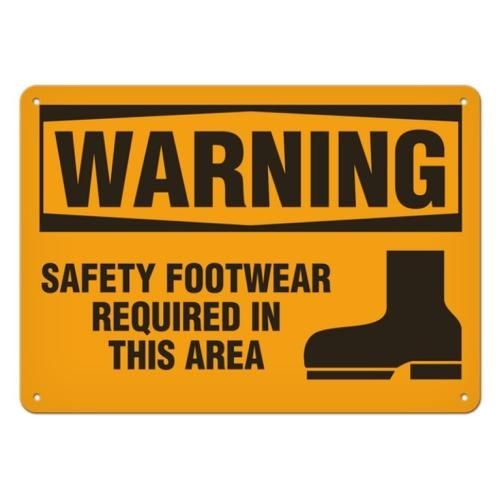 OSHA Safety Sign | Warning Safety Foot  | INCOM SS3019V, SS3019A, SS3019P, SC3019V, SC3019A, SC3019…