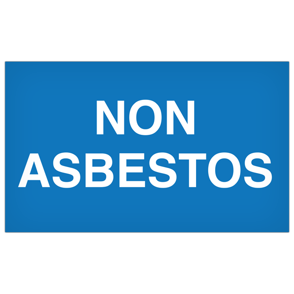Non Asbestos - 5"x3" Label - 500/roll AB5006 INCOM