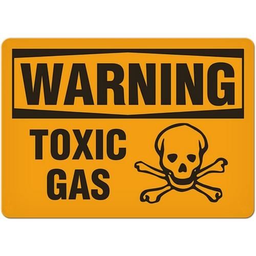OSHA Safety Sign | Warning Toxic Gas  | INCOM SS3032V, SS3032A, SS3032P, SC3032V, SC3032A, SC3032P,…